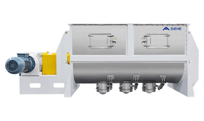 Horizontal ribbon mixer